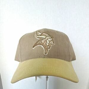 Logo Athletic vintage Minnesota Vikings NFL Game Day Hat One Size Tan Beige